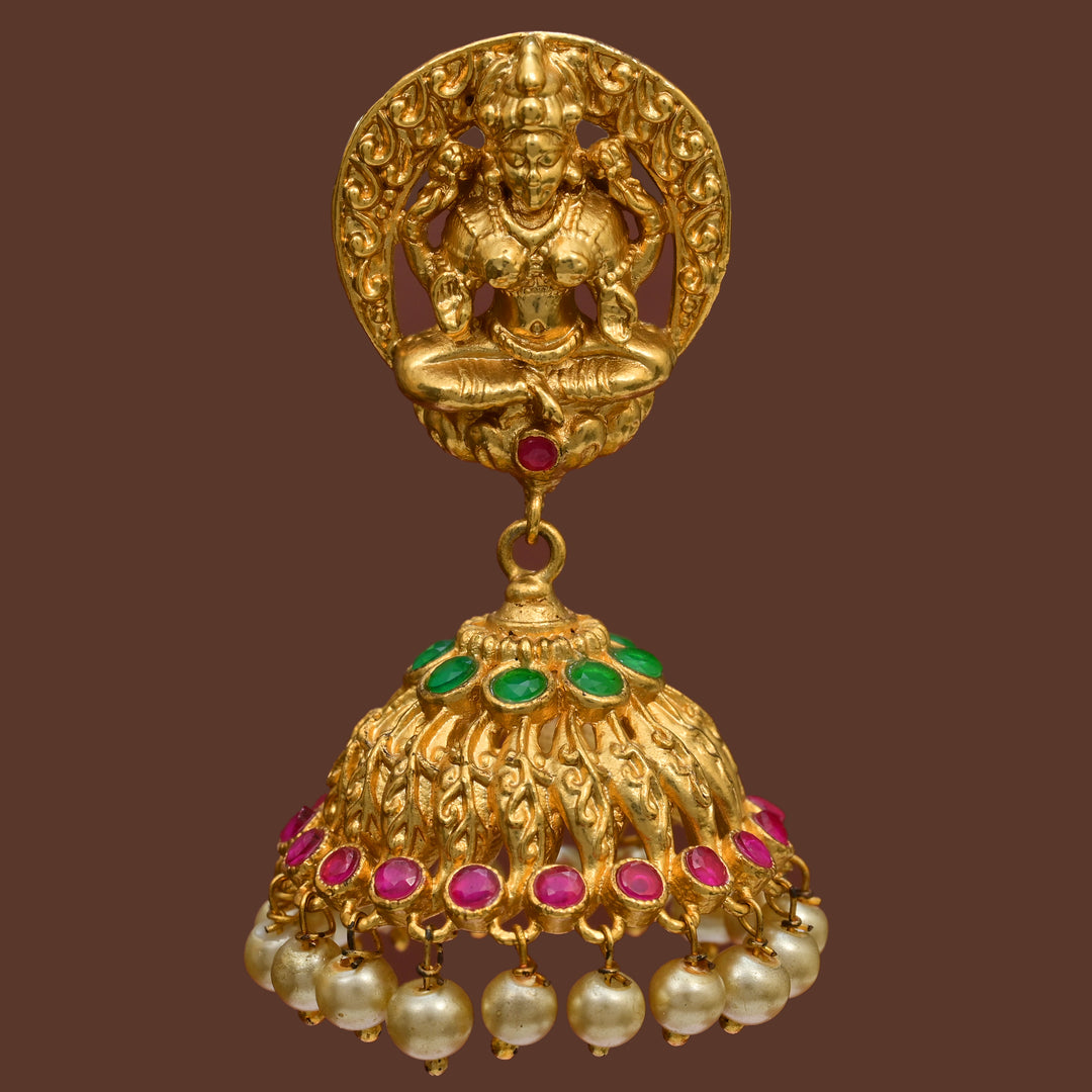 Temple Jhumka Earrings