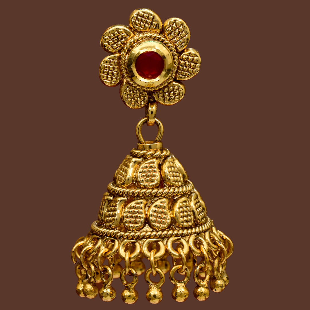 Temple Jhumka Earrings