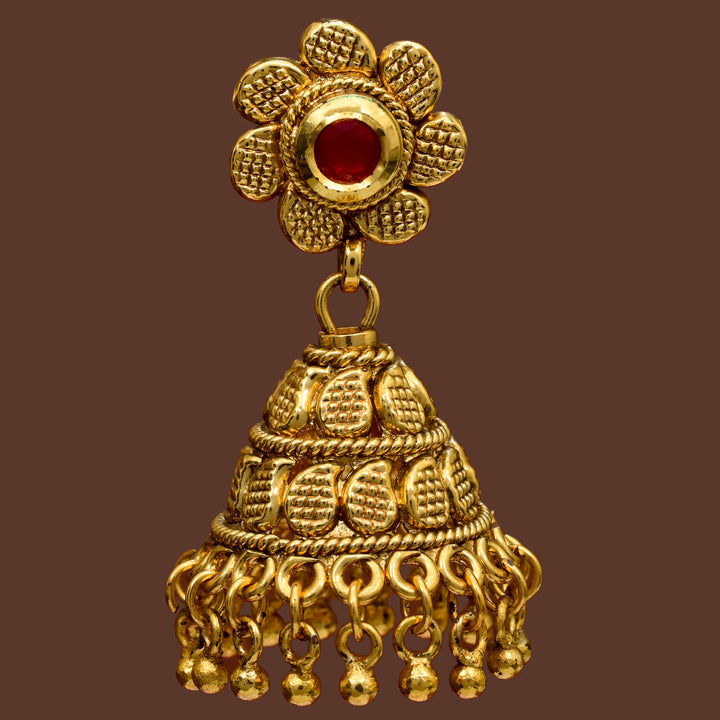 Temple Jhumka Earrings