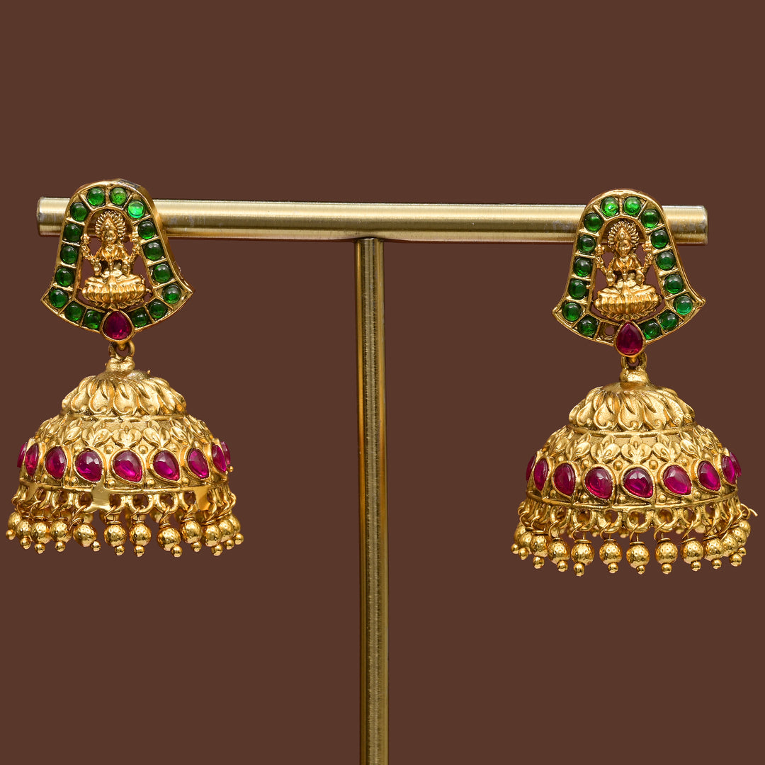 Temple Jhumka Earrings