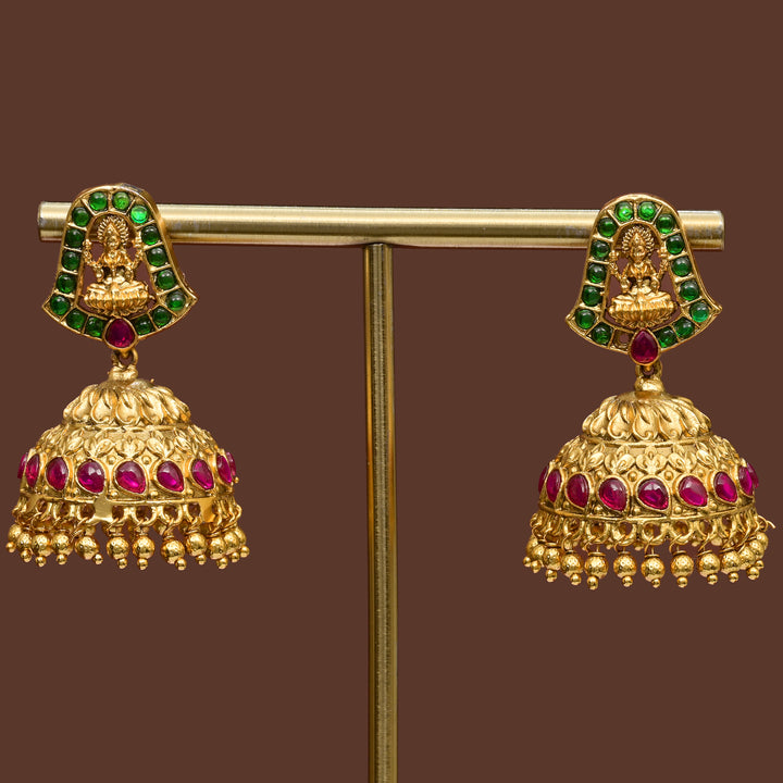 Temple Jhumka Earrings