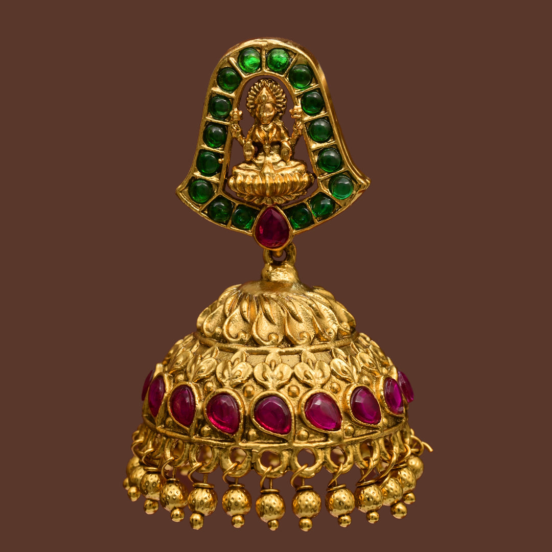 Temple Jhumka Earrings