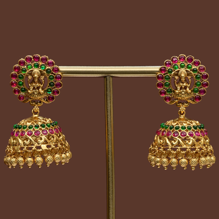 Temple Jhumka Earrings
