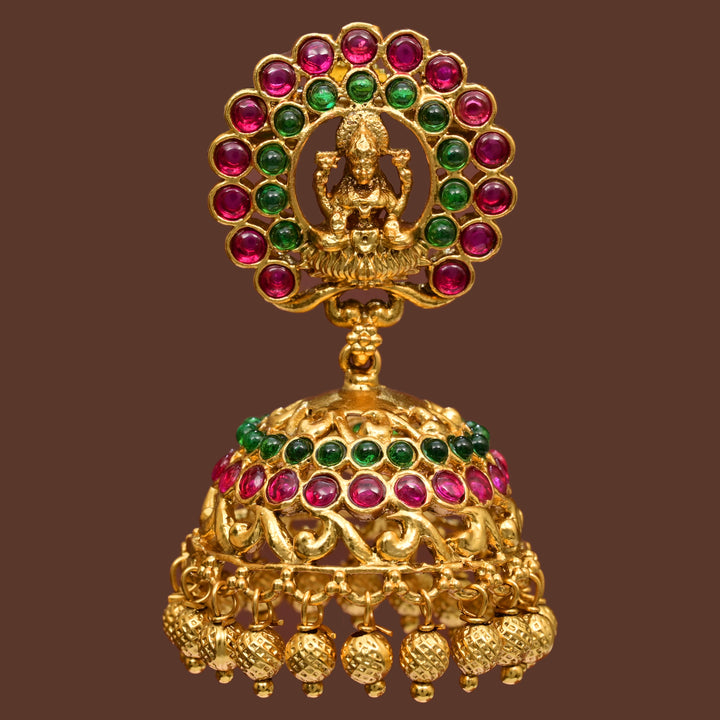 Temple Jhumka Earrings