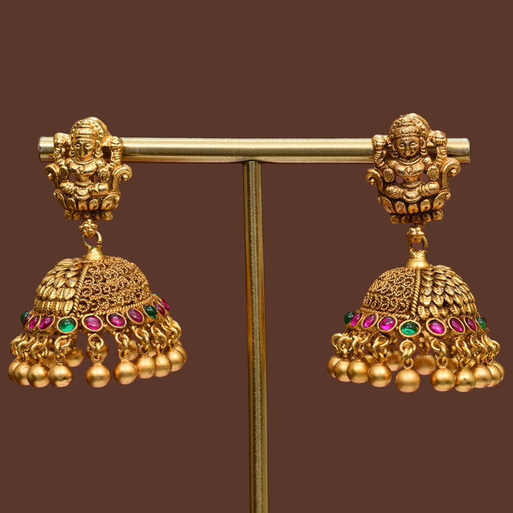 Temple Jhumka  Earrings