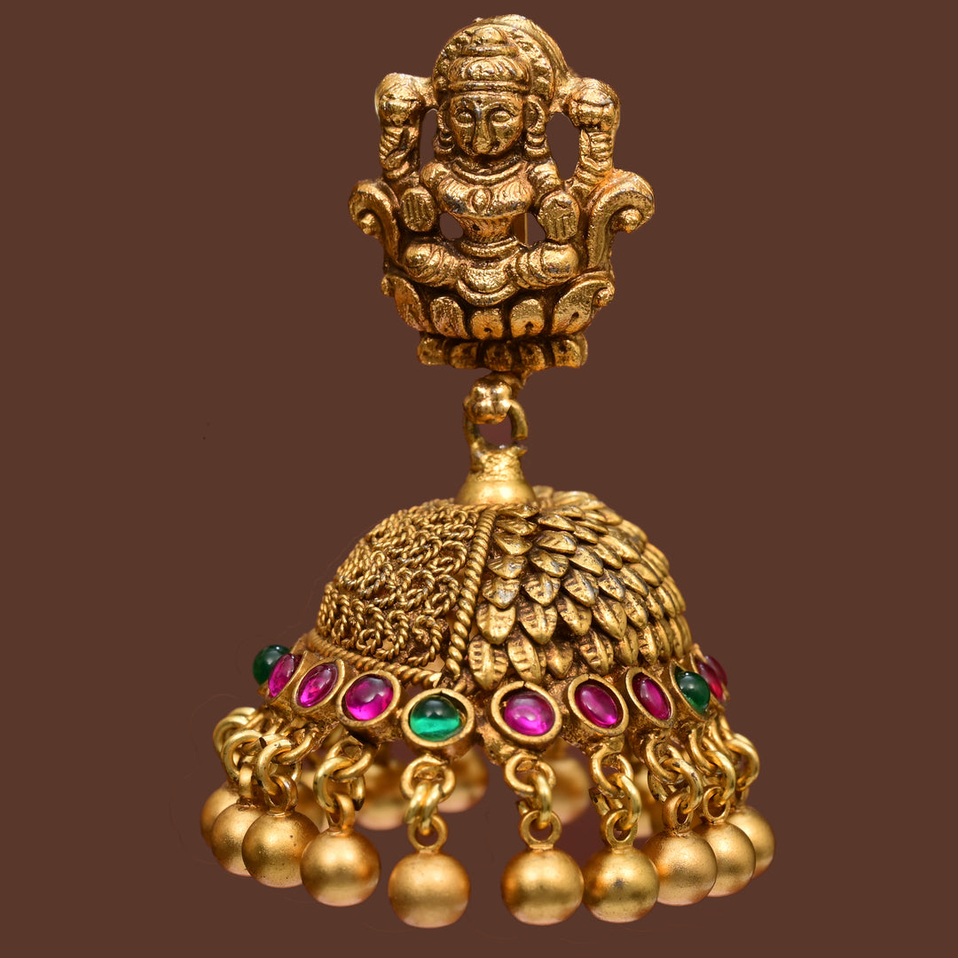 Temple Jhumka  Earrings