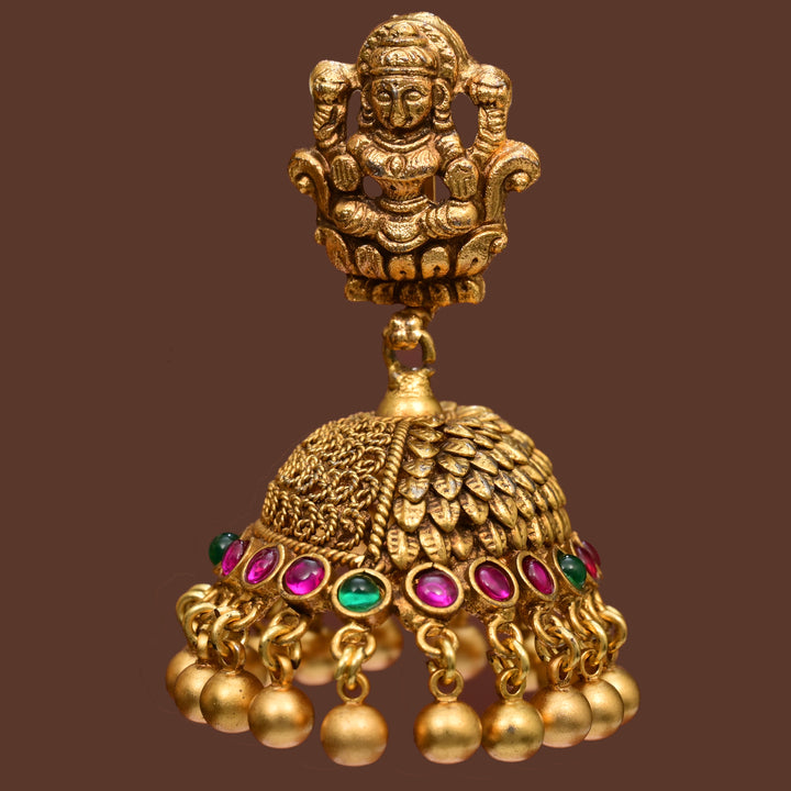 Temple Jhumka  Earrings