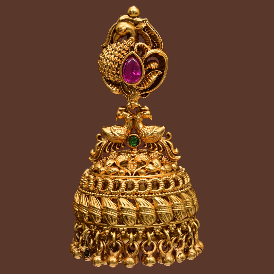 Temple Jhumka  Earrings