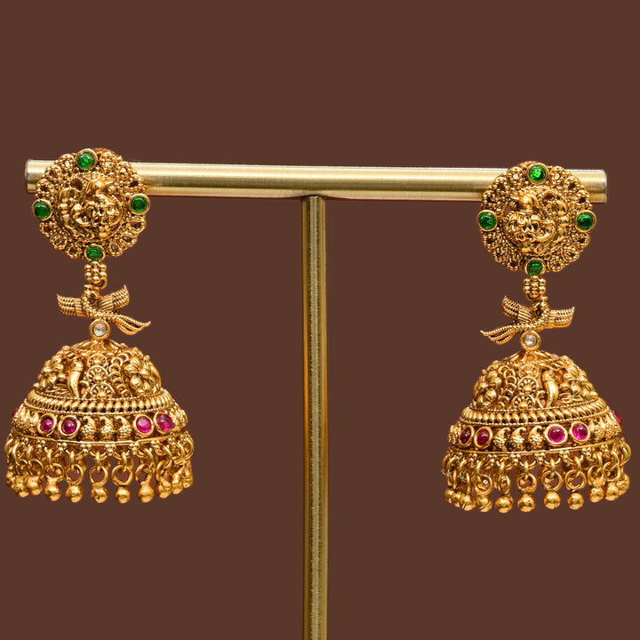 Temple Jhumka  Earrings