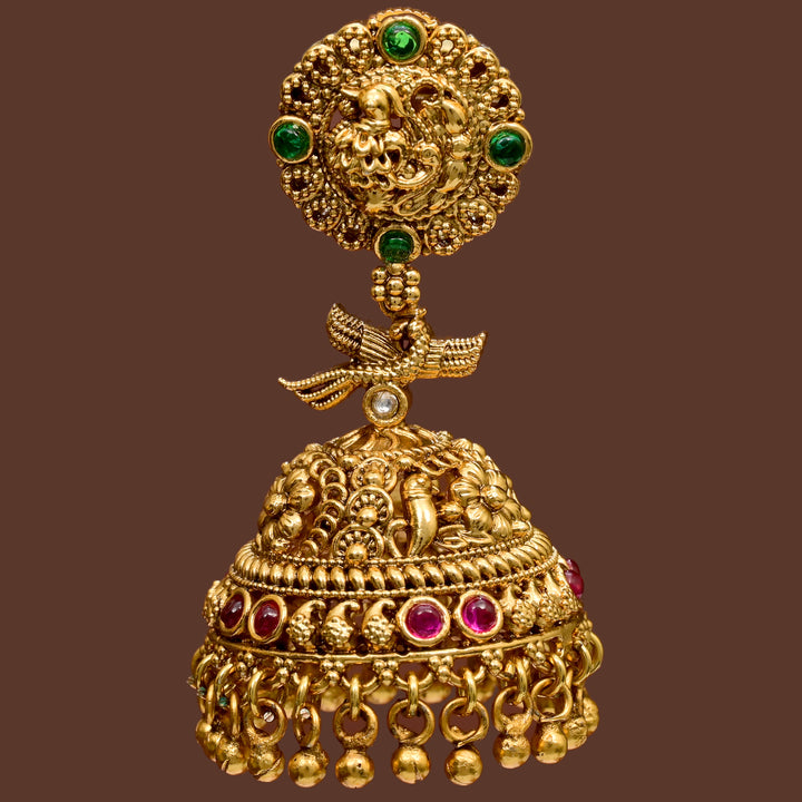 Temple Jhumka  Earrings