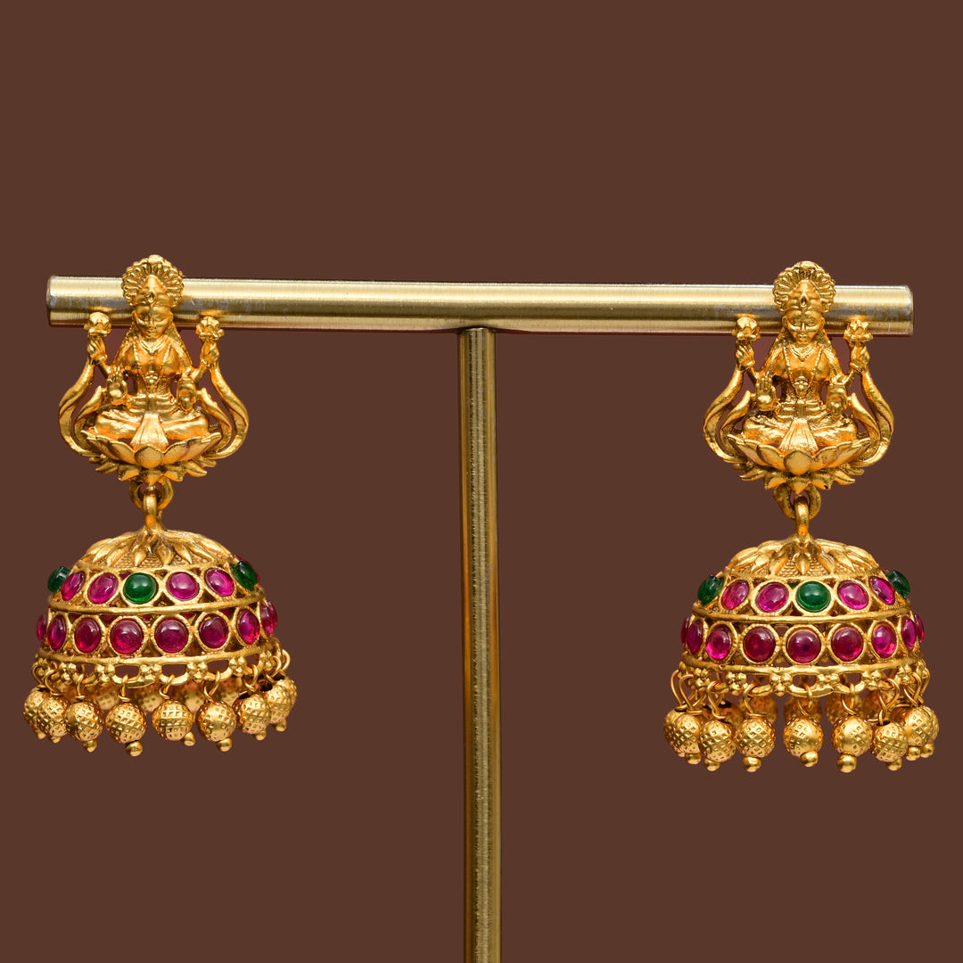 Temple Jhumka  Earrings