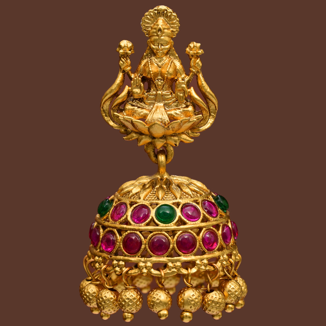 Temple Jhumka  Earrings