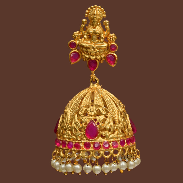 Temple Jhumka  Earrings