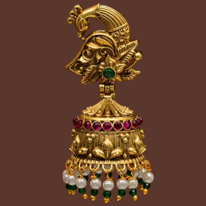 Temple Jhumka  Earrings
