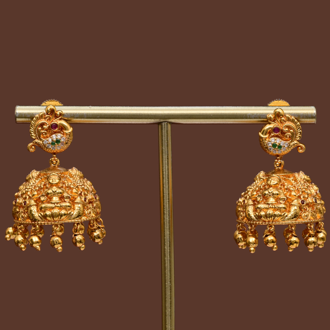 Temple Jhumka  Earrings