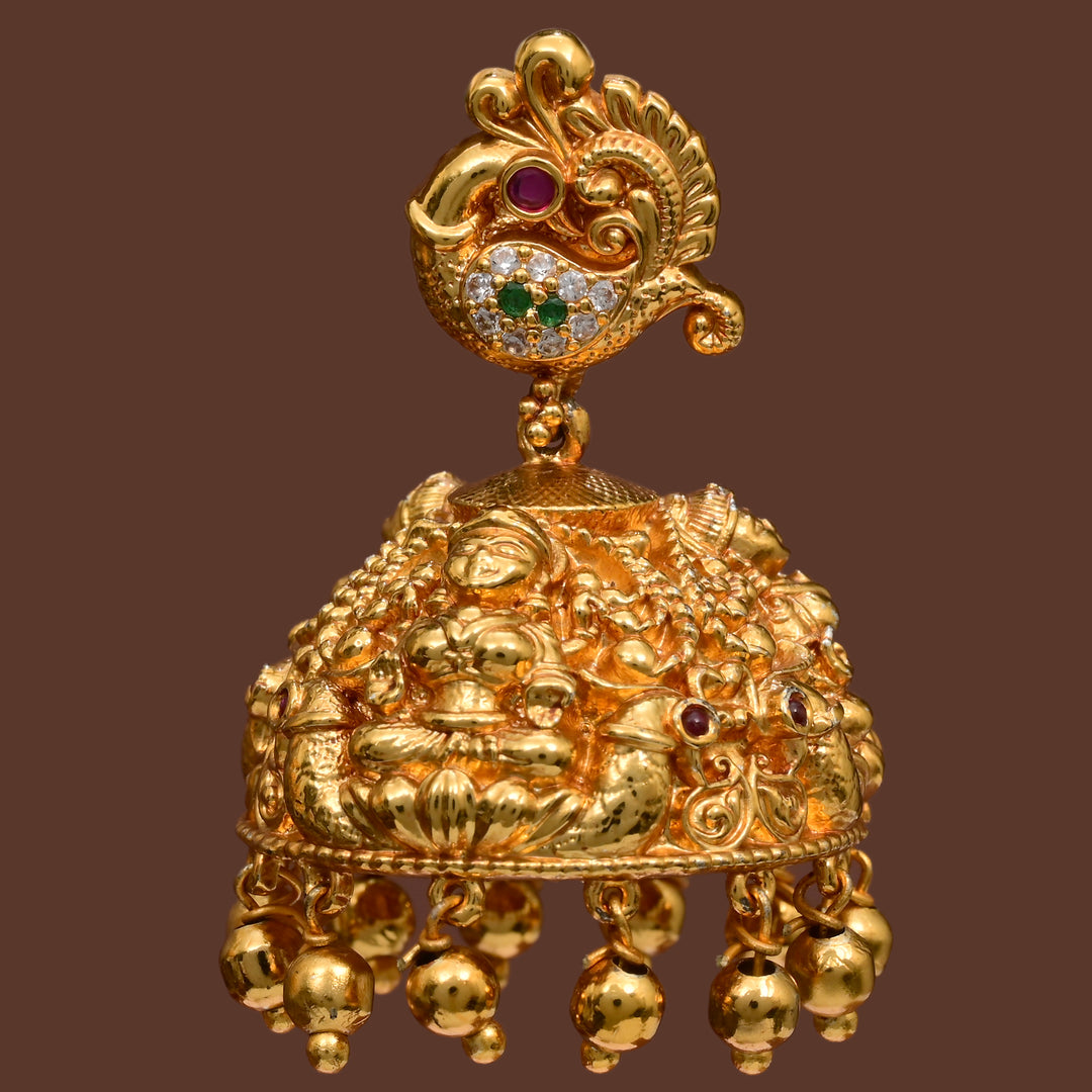 Temple Jhumka  Earrings