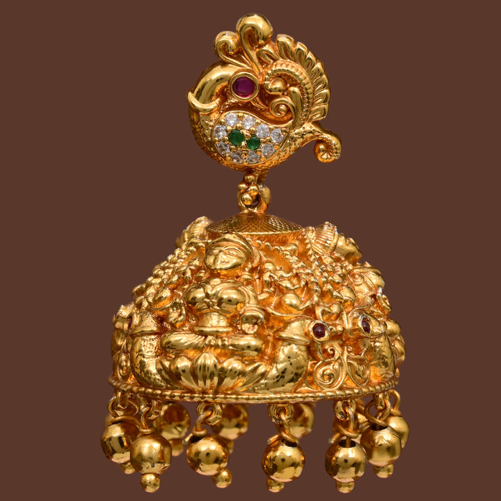 Temple Jhumka  Earrings