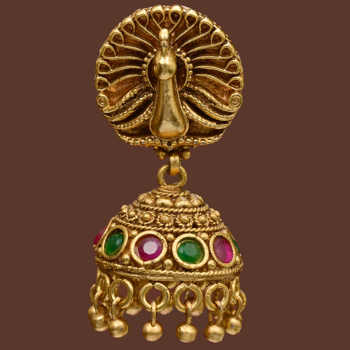 Temple Jhumka  Earrings