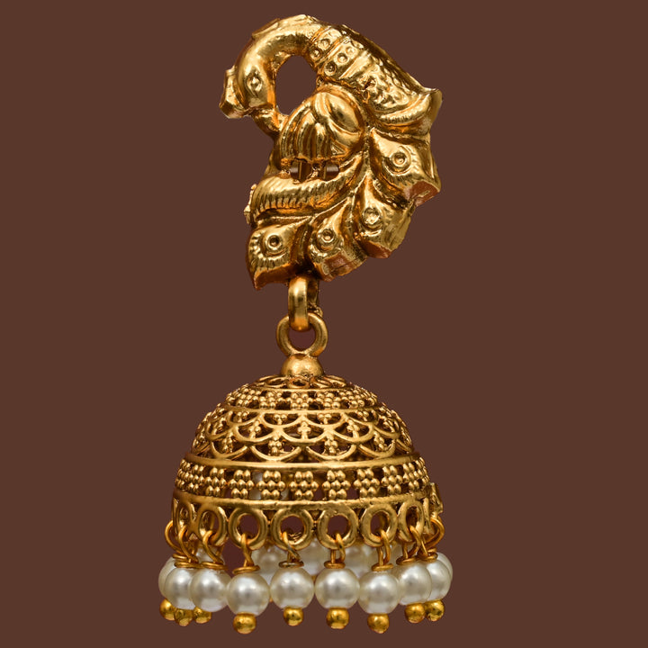 Temple Jhumka  Earrings