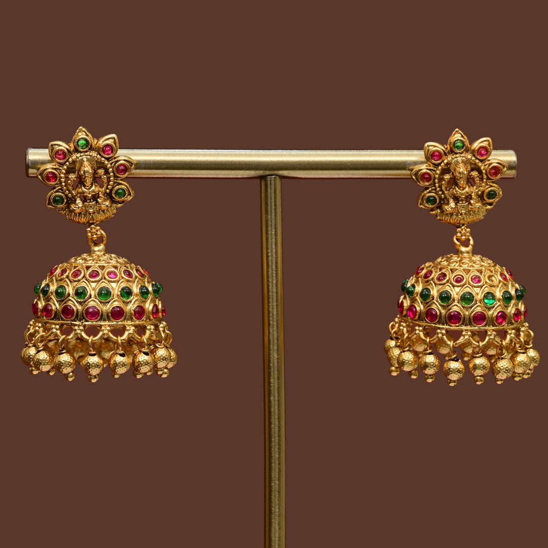 Temple Jhumka  Earrings