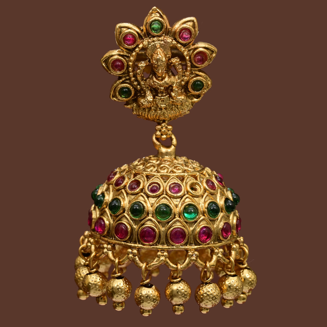 Temple Jhumka  Earrings