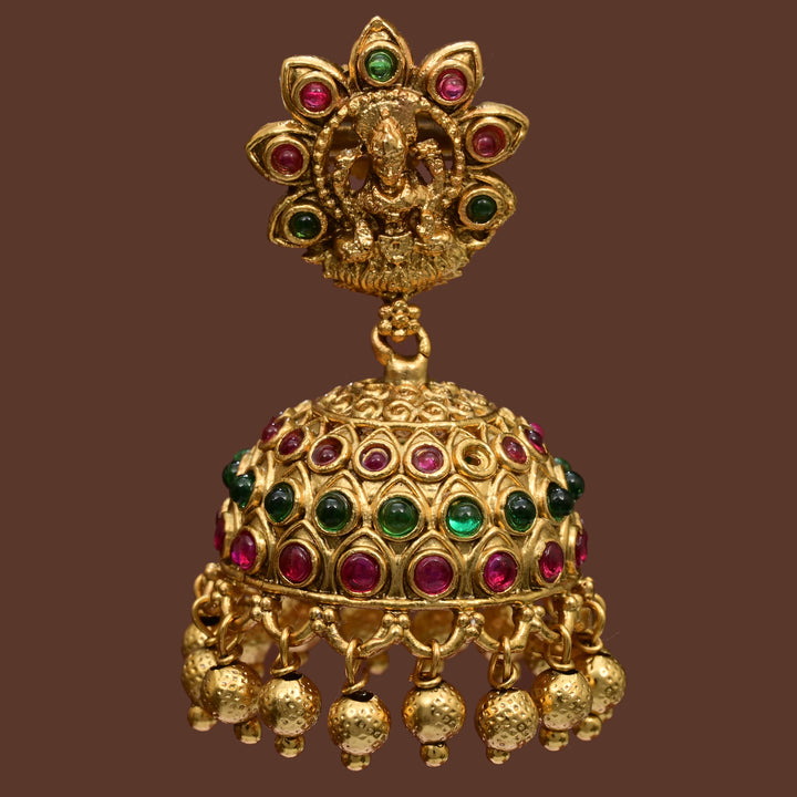 Temple Jhumka  Earrings