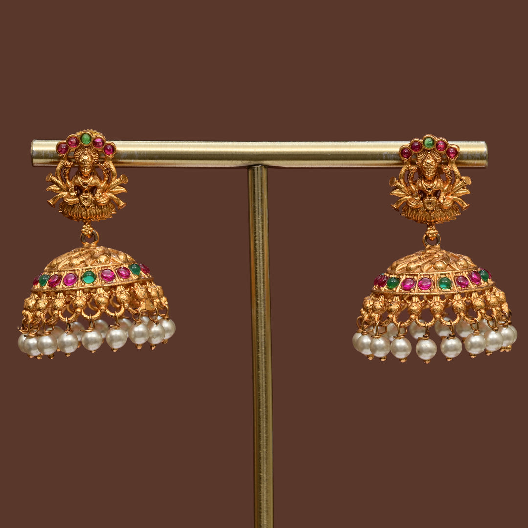 Temple Jhumka Earrings