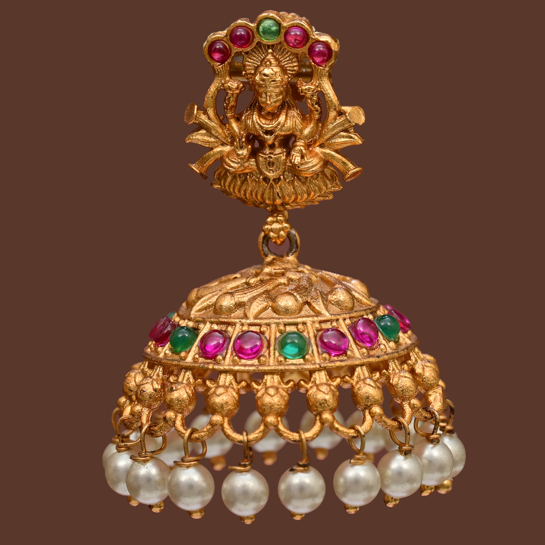 Temple Jhumka Earrings