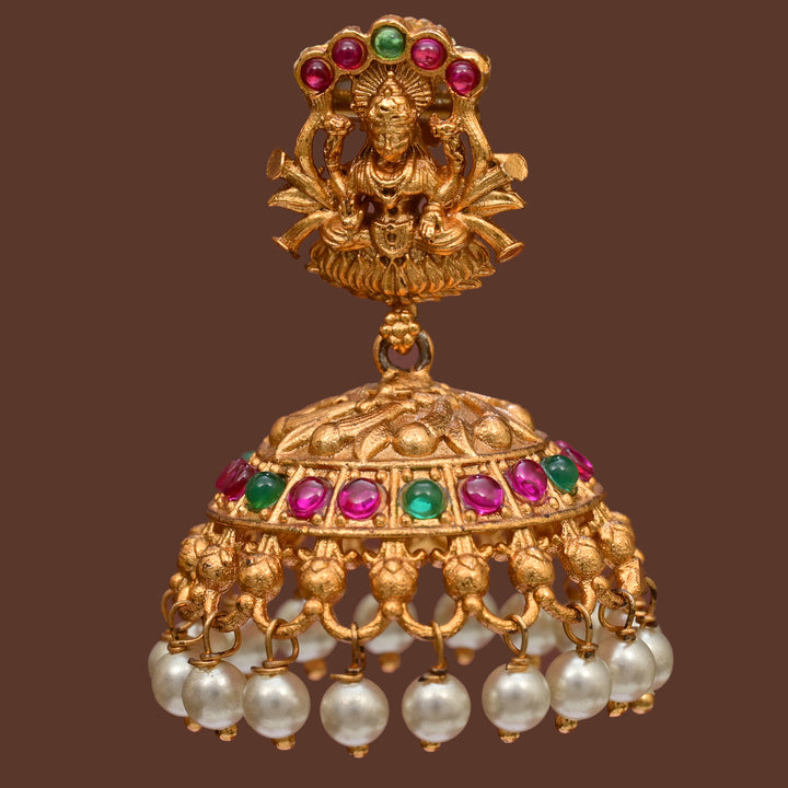 Temple Jhumka Earrings