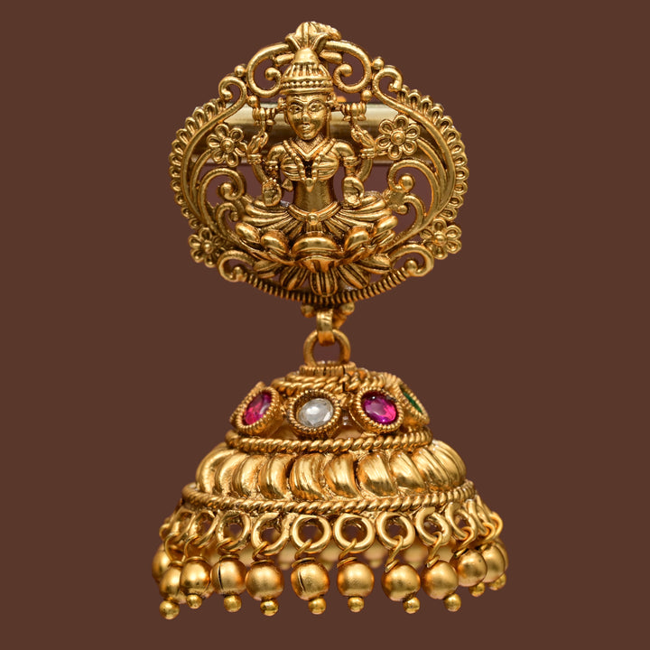 Temple Jhumka Earrings