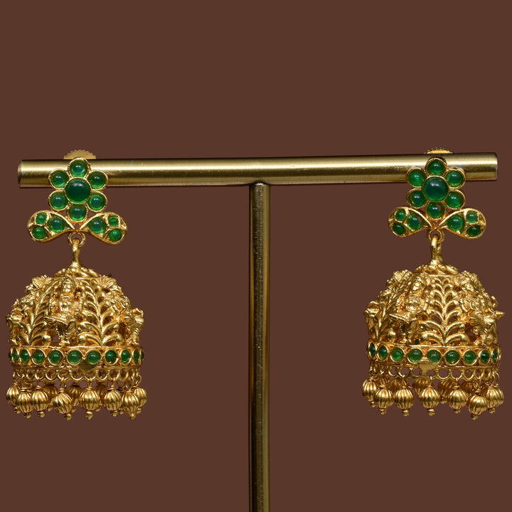 Temple Jhumka Earrings
