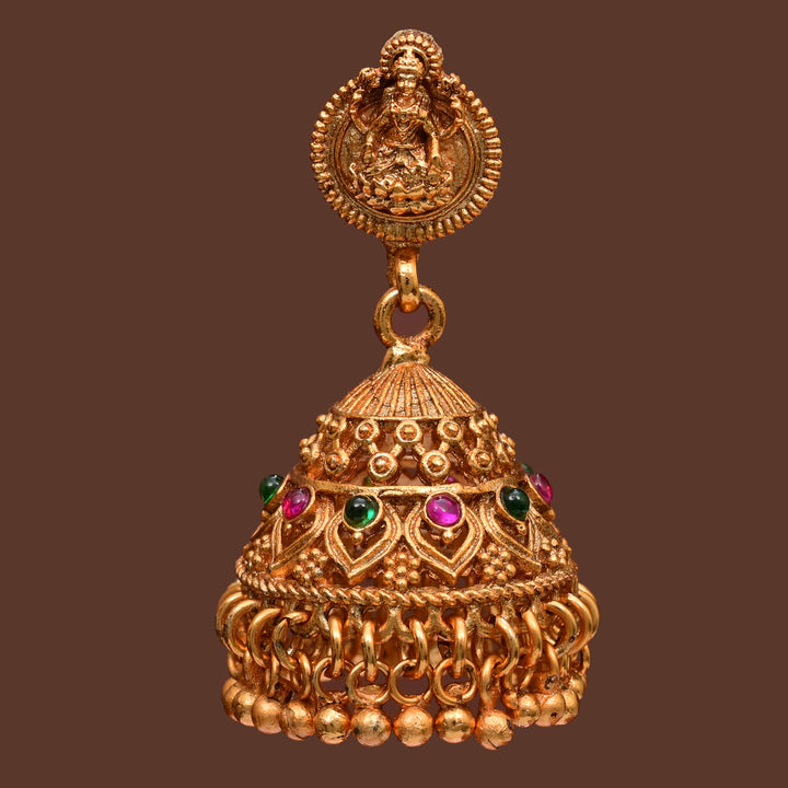 Temple Jhumka Earrings