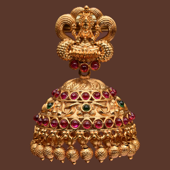Temple Jhumka Earrings