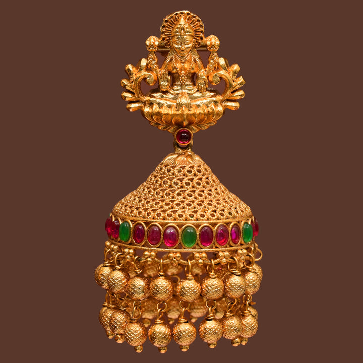 Temple Jhumka Earrings