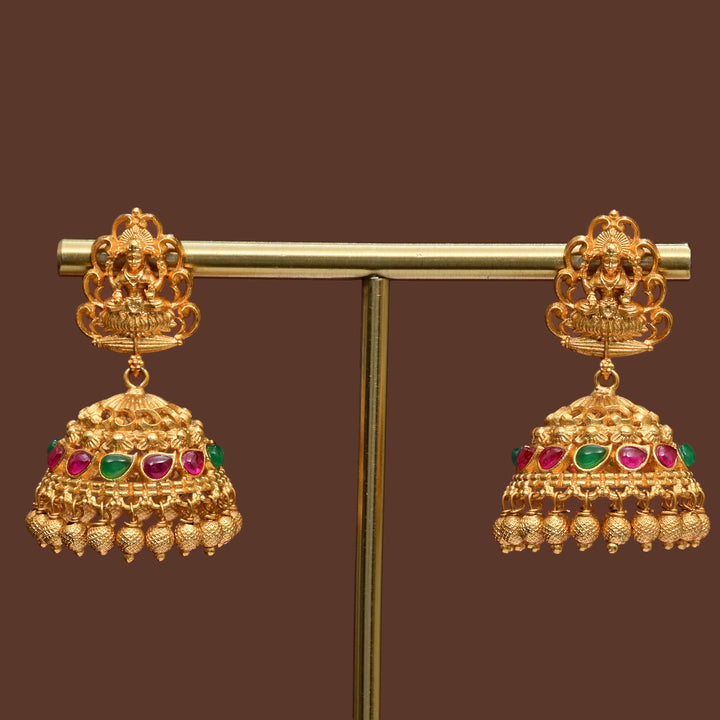 Temple Jhumka Earrings