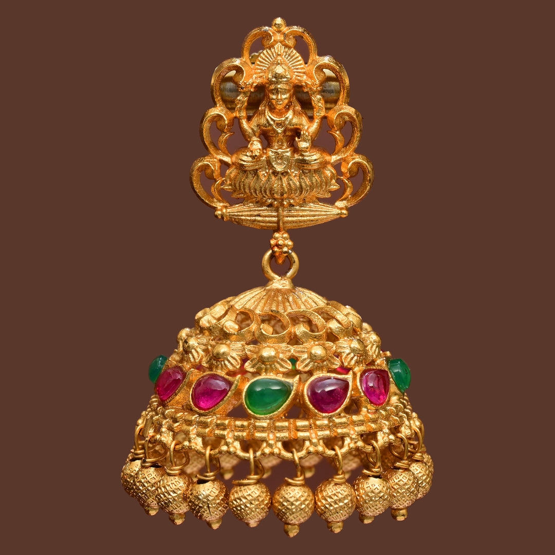 Temple Jhumka Earrings