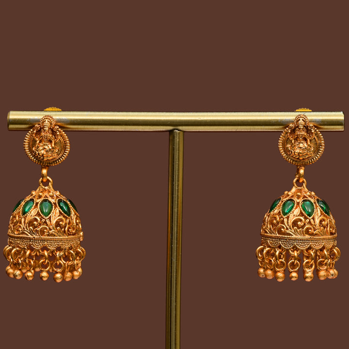 Temple Jhumka Earrings