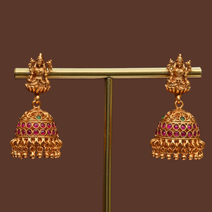 Temple Jhumka Earrings
