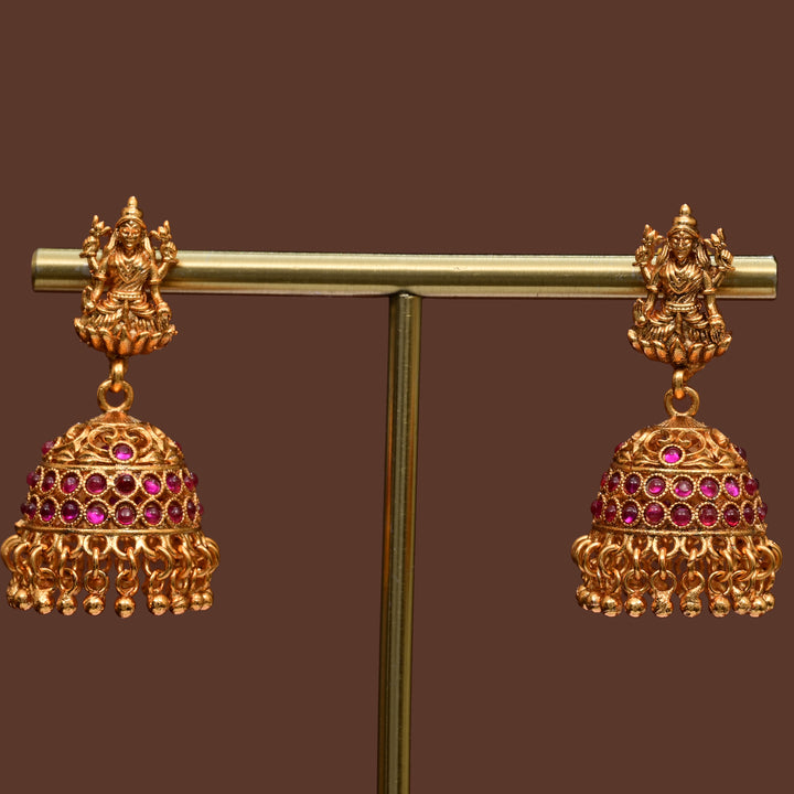 Temple Jhumka Earrings
