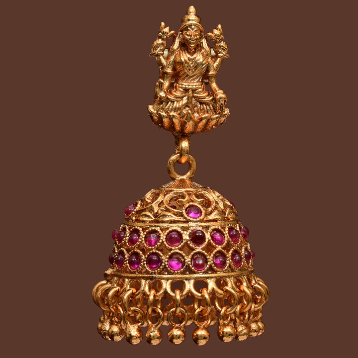 Temple Jhumka Earrings