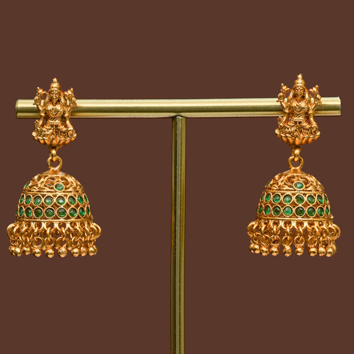 Temple Jhumka Earrings