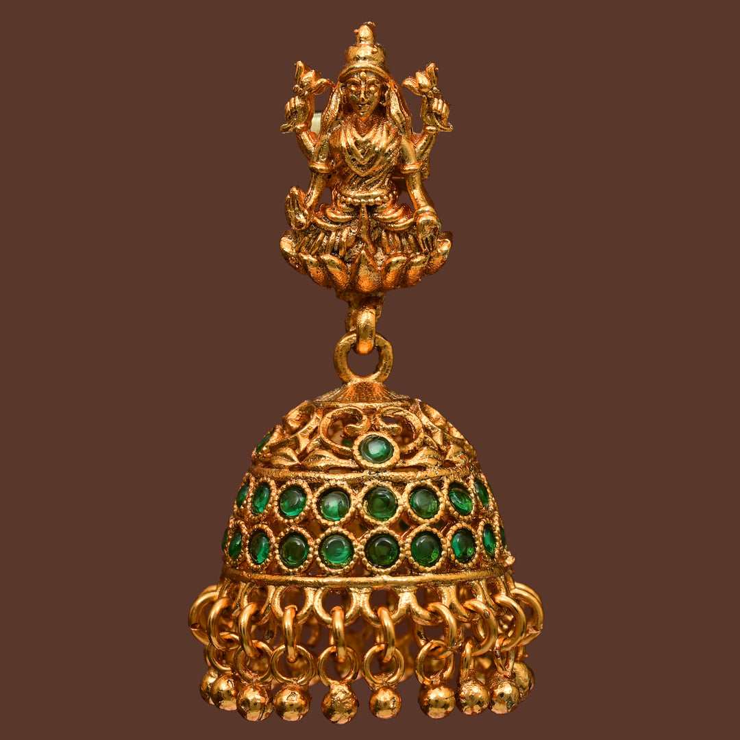Temple Jhumka Earrings