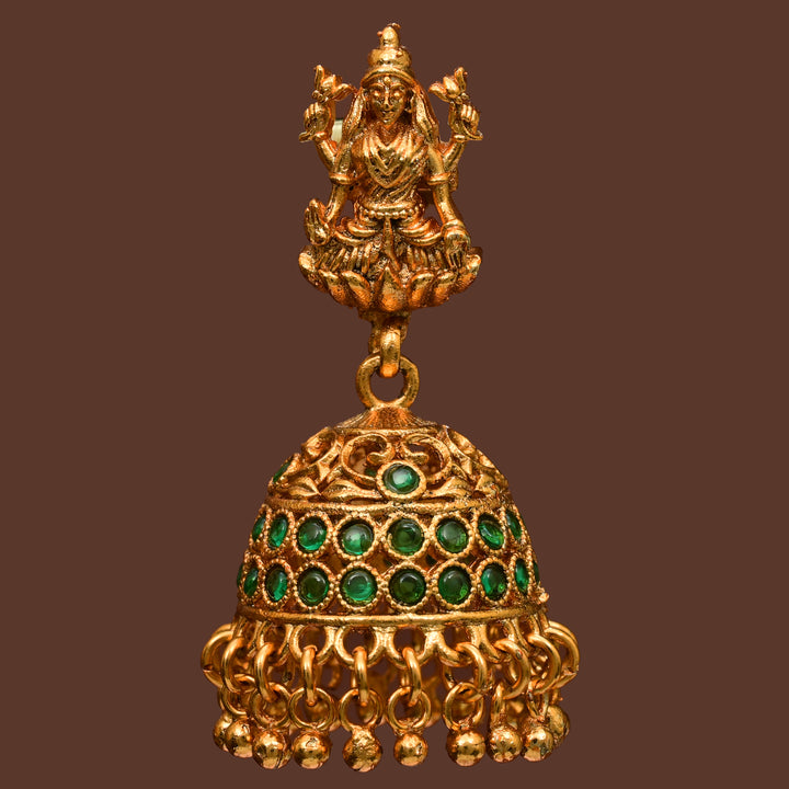 Temple Jhumka Earrings