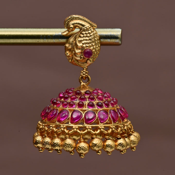 Temple Jhumka Earrings