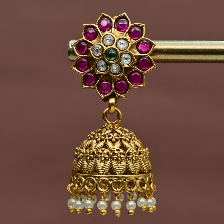 Temple Jhumka Earrings