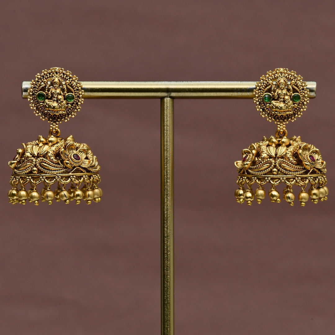 Temple Jhumka Earrings