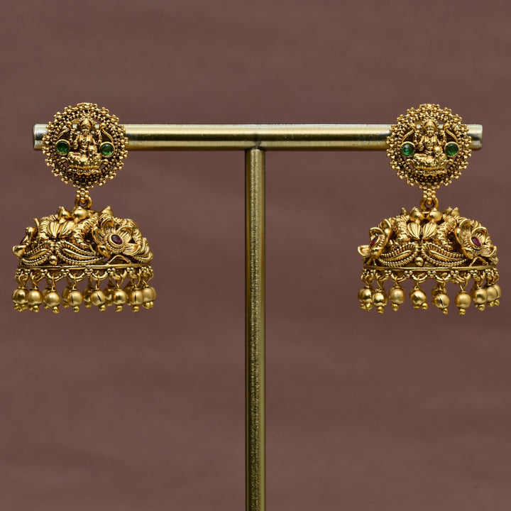 Temple Jhumka Earrings