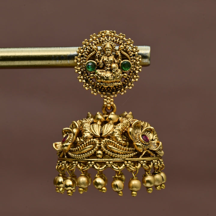 Temple Jhumka Earrings