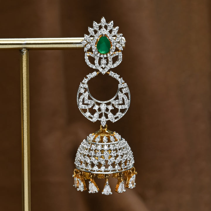 CZ Emerald Jhumka