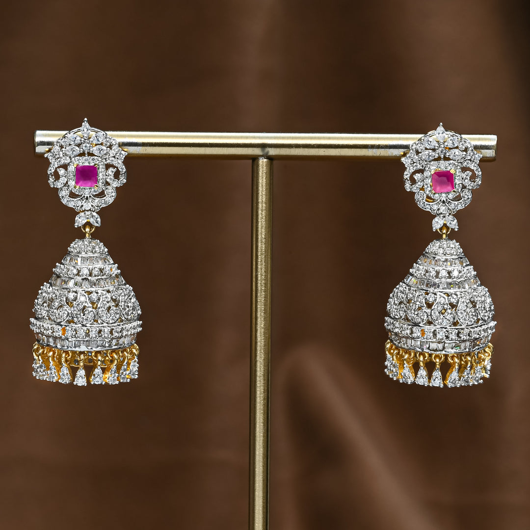 CZ Emerald Jhumka